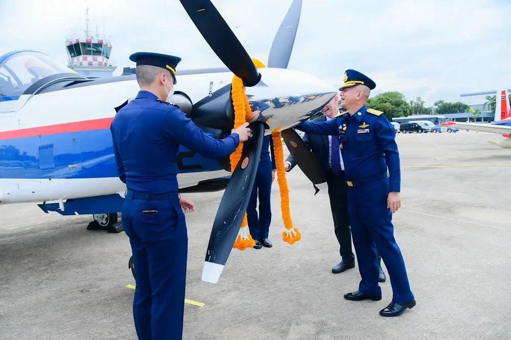 Royal Thai Air Force Receives First Two Beechcraft T-6TH Trainer Aircrafts