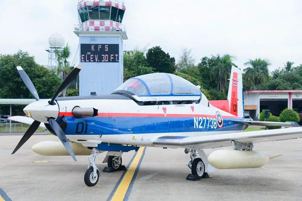 Royal Thai Air Force Receives First Two Beechcraft T-6TH Trainer Aircrafts