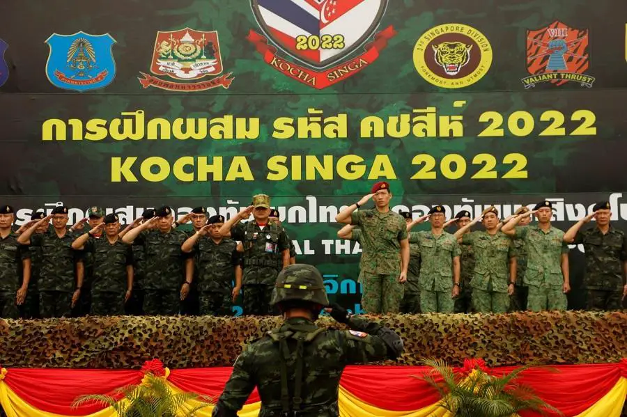 Thai and Singapore Armies Successfully Conclude Exercise Kocha Singa 2022 in Kanchanaburi, Thailand