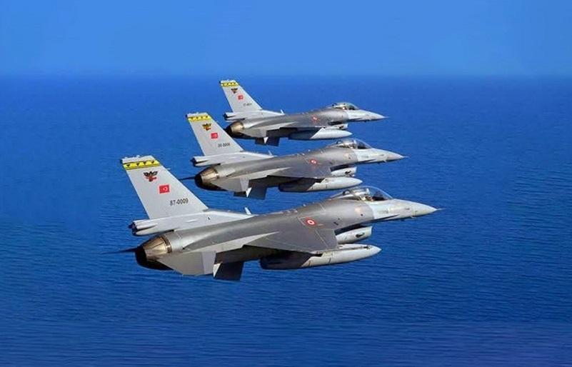 Turkish Air Force's F-16 Fighting Falcon Fighter Aircrafts