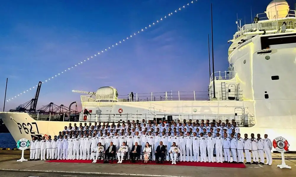 US-donated Sri Lankan Navy SLNS Vijayabahu (P627) Commissioned in Colombo Harbour