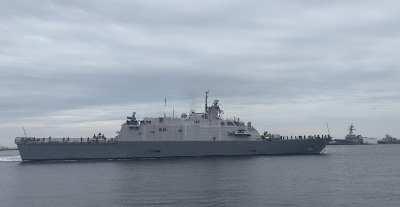 US Navy Freedom-class Littoral Combat Ship Cooperstown Arrives at Naval Station Mayport