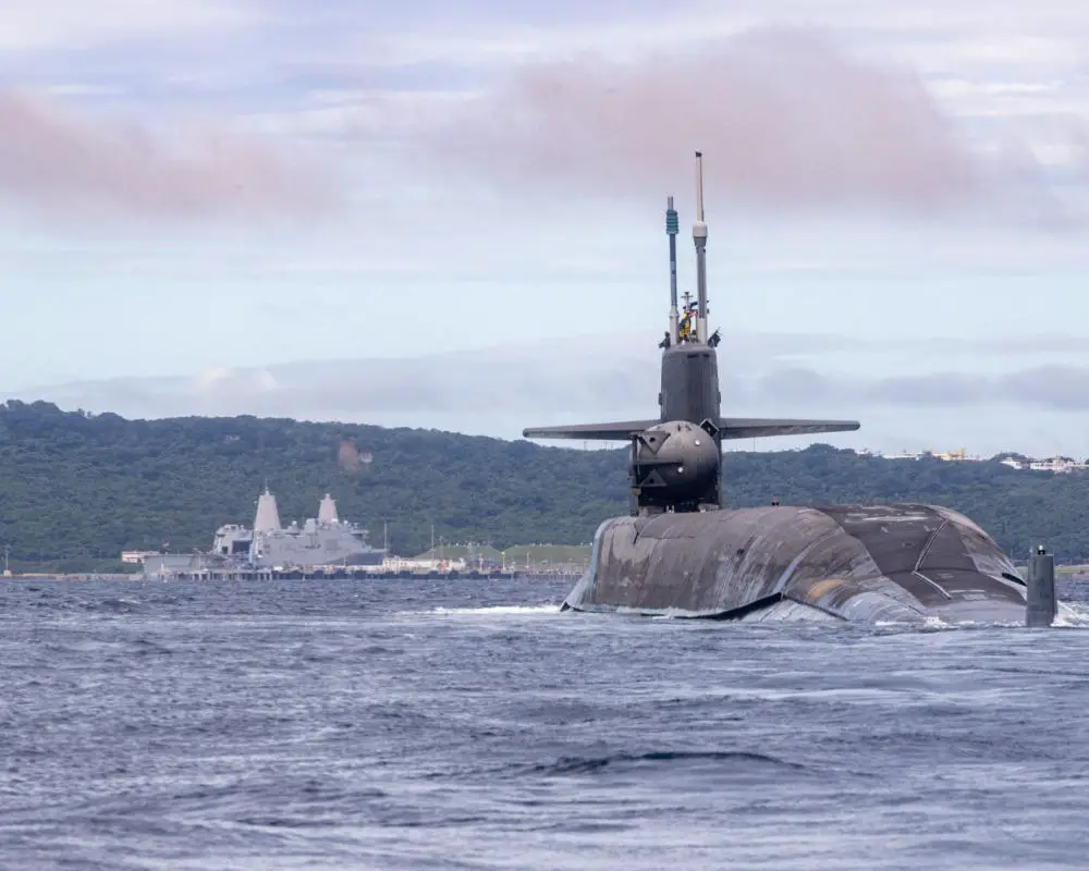 US Navy Guided-missile Submarine USS Michigan Operates in 7th Fleet