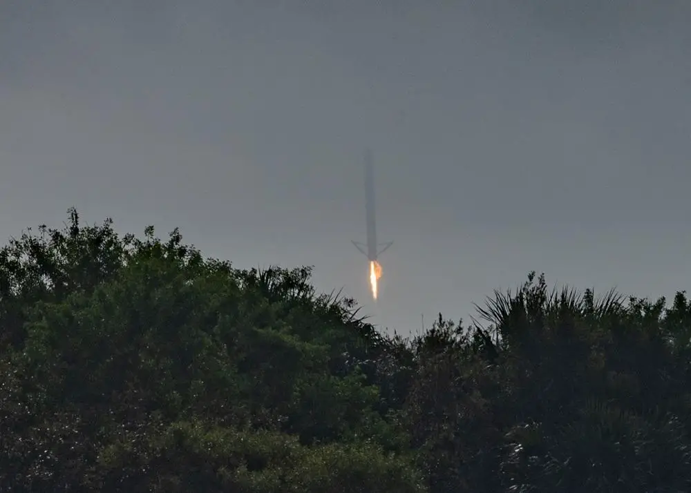 US Space Launch Delta 45 Launches National Security Payload on SpaceX Falcon Heavy Rocket