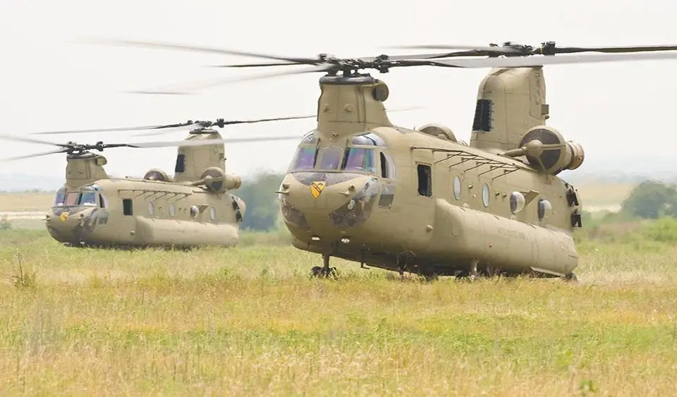 Boeing CH-47F Chinook Transport Helicopters