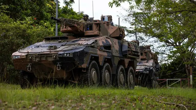 Australian Defence Force's Boxer CRVs Make Overseas Debut in Singapore