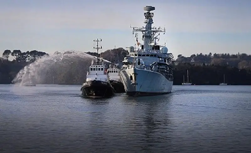 Babcock Welcomes Back Royal Navy Type 23 Frigate HMS Montrose (F236)