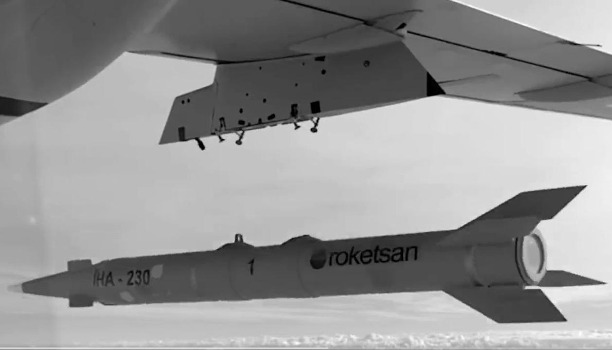 Bayraktar Akinci Unmanned Combat Aerial Vehicle Fires TRG-230-IHA Supersonic Missile
