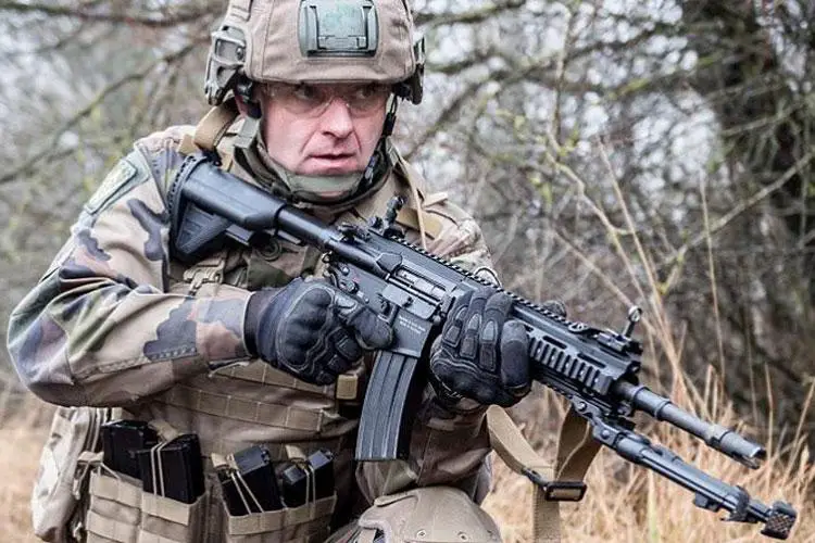 French Armed Forces Heckler & Koch HK416F assault rifle
