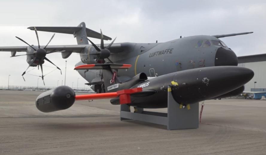 German A400M Military Transport Aircraft Launch Remote Carrier Demonstrator