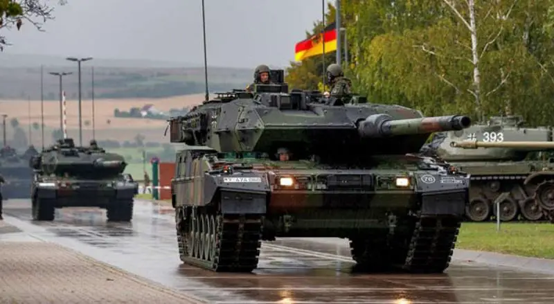 German Army Leopard 2A6 Main Battle Tanks