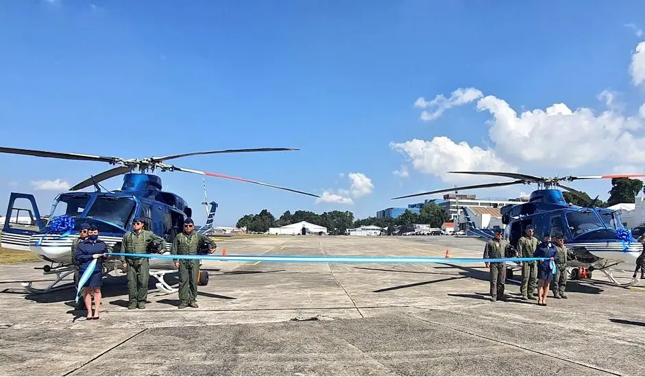 Guatemalan Air Force Receives Bell Textron Subaru Bell 412EPX Helicopters