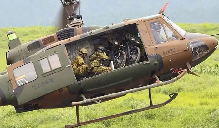 Japan Ground Self-Defense Force Fuji-Bell UH-1J Utility Military Helicopter