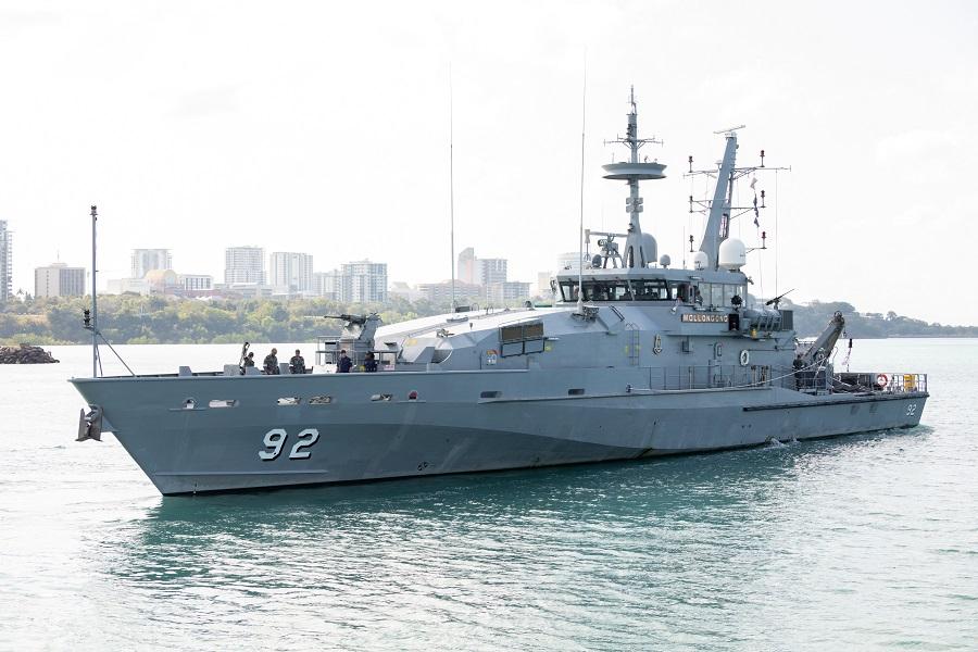 Royal Australian Navy HMAS Wollongong (P92) Decommissions in Cairns