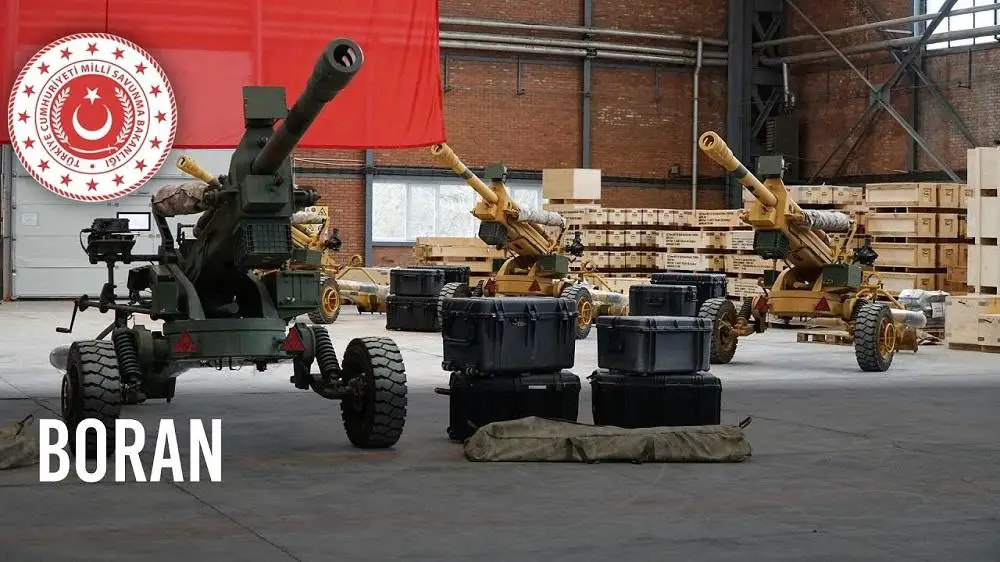 Turkish Armed Forces Takes Delivery of Initial Batch of Boran Air Transportable Light Howitzer
