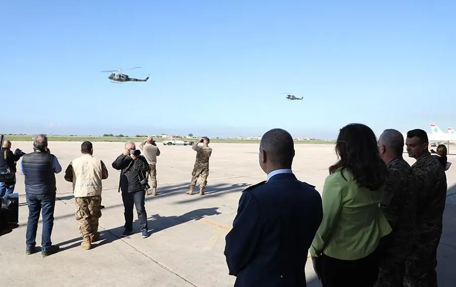 United States Delivers Bell UH-1 Huey Helicopters to Lebanese Armed Forces (LAF)