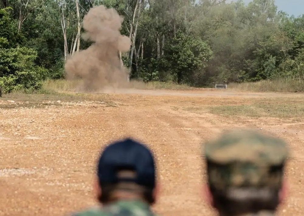 US Marine Corps and Thai Military Commence Humanitarian Mine Action Explosive Ordnance Disposal Training