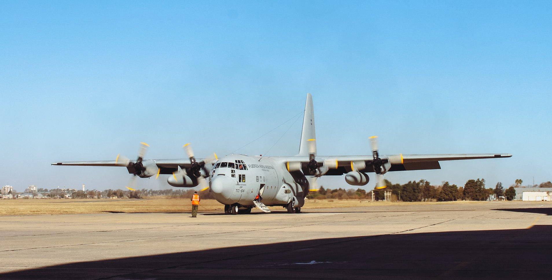 Fifth upgraded C-130 Hercules in FAdeA’s facilities. 