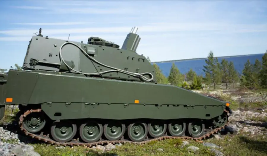 Swedish Army CV90 Mjölner Mortar Systems