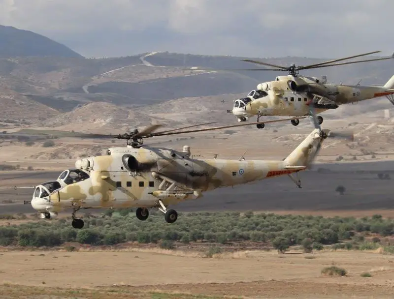 Cyprus Air Forces Mil Mi-35PN Attack Helicopters
