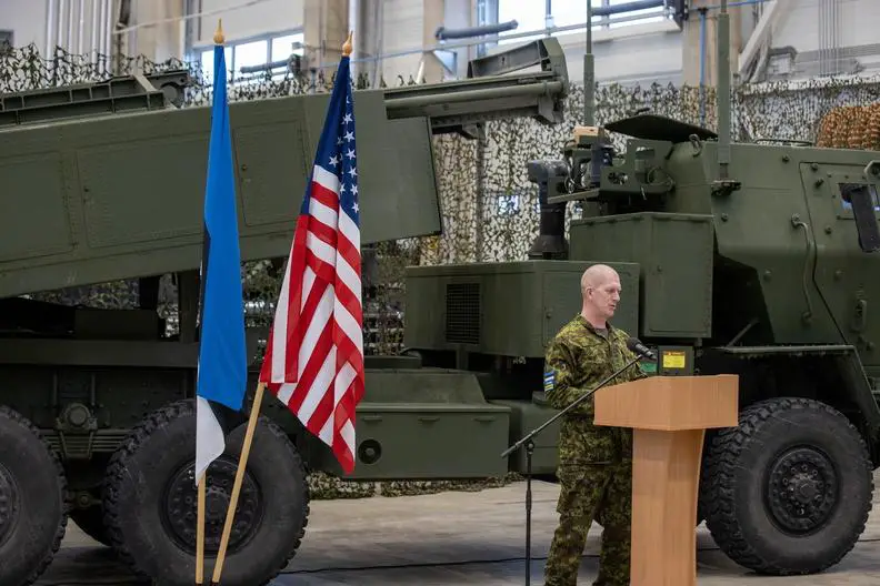 Estonian Defense Forces Demonstrate M142 High Mobility Artillery Rocket System (HIMARS) at Tapa