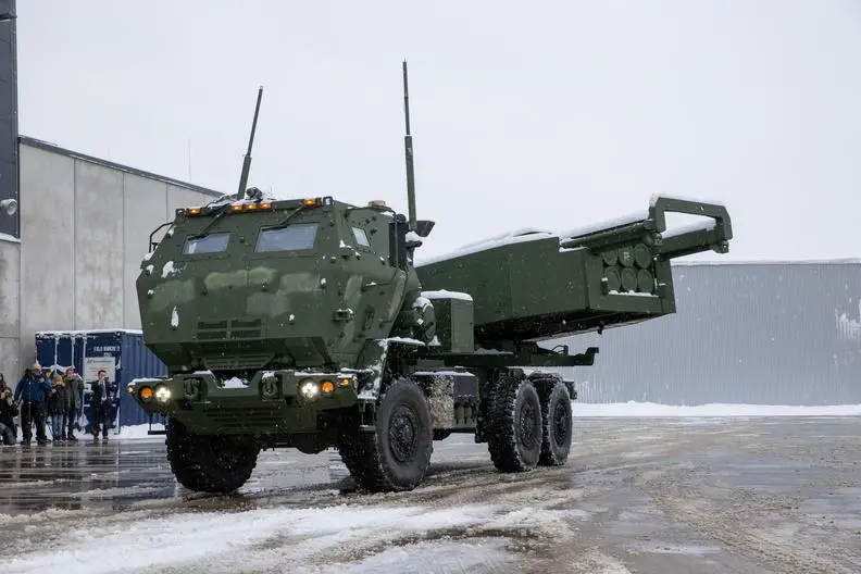 Estonian Defense Forces Demonstrate High Mobility Artillery Rocket System (HIMARS) at Tapa