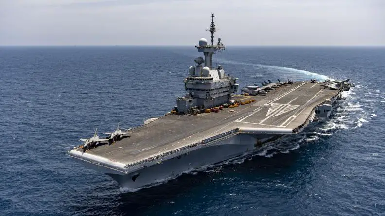 Dassault Rafale M fighter jets embarked on French Navy carrier Charles de Gaulle 