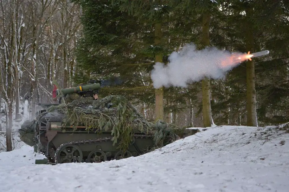 German Army Wiesel 1 AWS Fires MELLS Anti-tank Missile During Qualification Trials