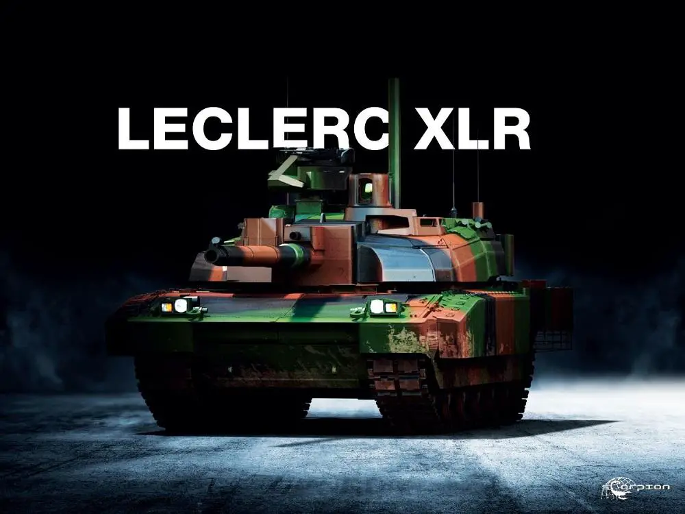 French Defense Procurement Agency Orders 50 Renovated Leclerc XLR Main Battle Tanks