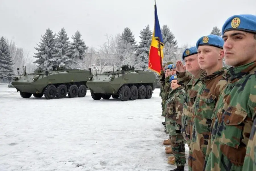 Moldovan Army Receives First Three Piranha IIIH Armored Personnel Carriers