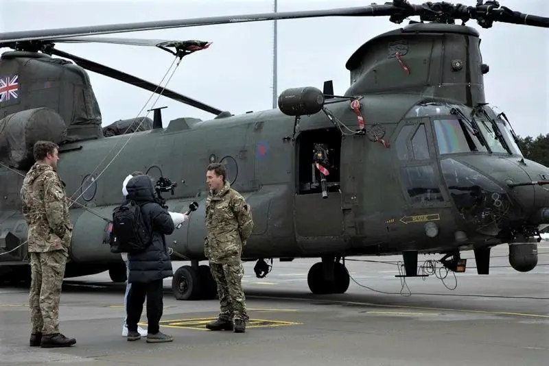 Royal Air Force Chinook Helicopters Return to Estonia to Support Baltic Security