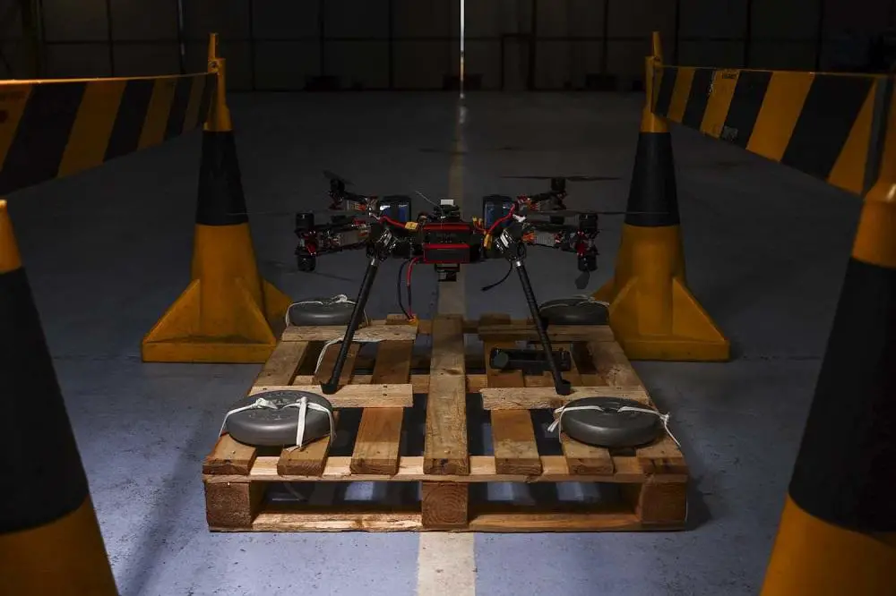 Sailors from 700X Naval Air Station have designed, built and tested their own drone. The large quadcopter called Walrus will be used a testing platform for sensors and other payloads. 