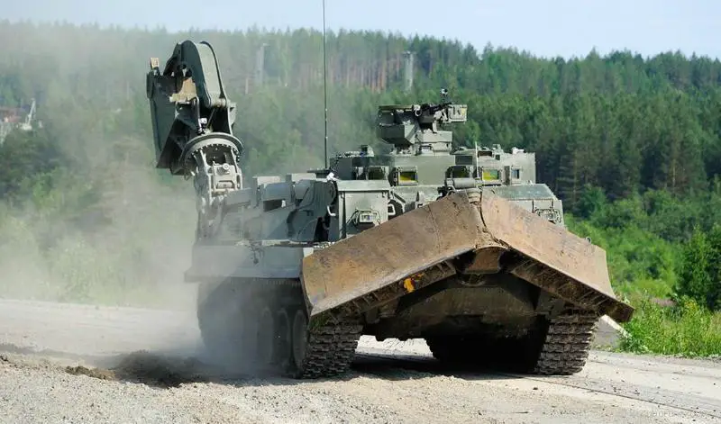 Russian Army UBIM Universal Combat Engineer Vehicle