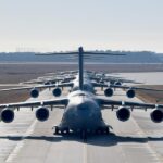 US Air Force Launches 24 C-17 Globemaster IIIs During Mission Generation Exercise