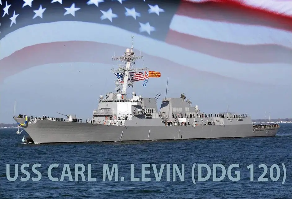 US Navy Accepts Delivery of Future Guided Missile Destroyer USS Carl M. Levin (DDG 120)