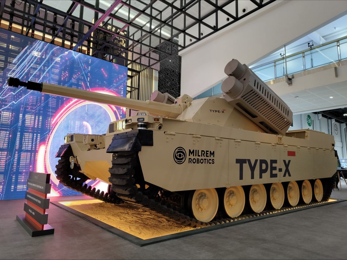 Type-X Robotic Combat Vehicle. (Photo by Milrem Robotics)
