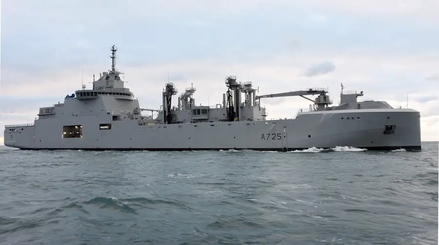French Navy Logistic Support Ship Jacques Chevallier Sea Trials Kick-Off