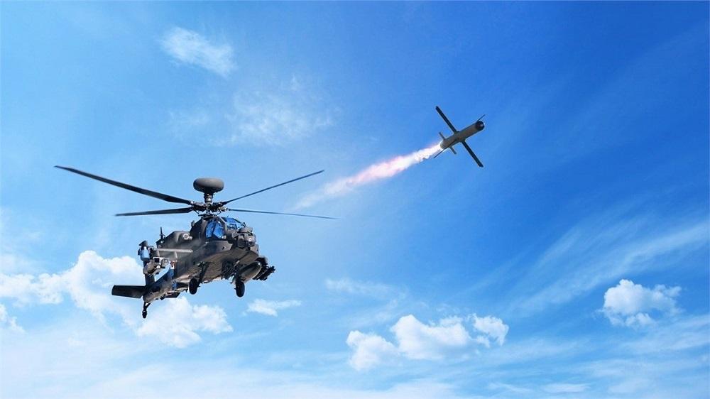 Lockheed Martin Conducts Spike NLOS Test from Apache Echo Model V6 Attack helicopter