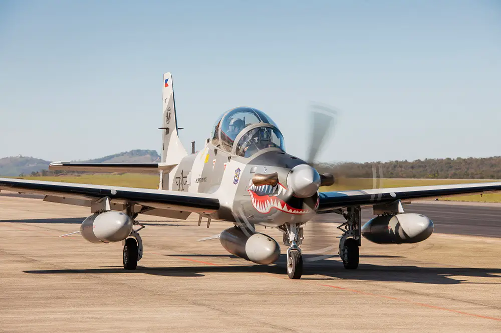 Philippine Air Force A-29 Super Tucano turboprop light attack aircraft