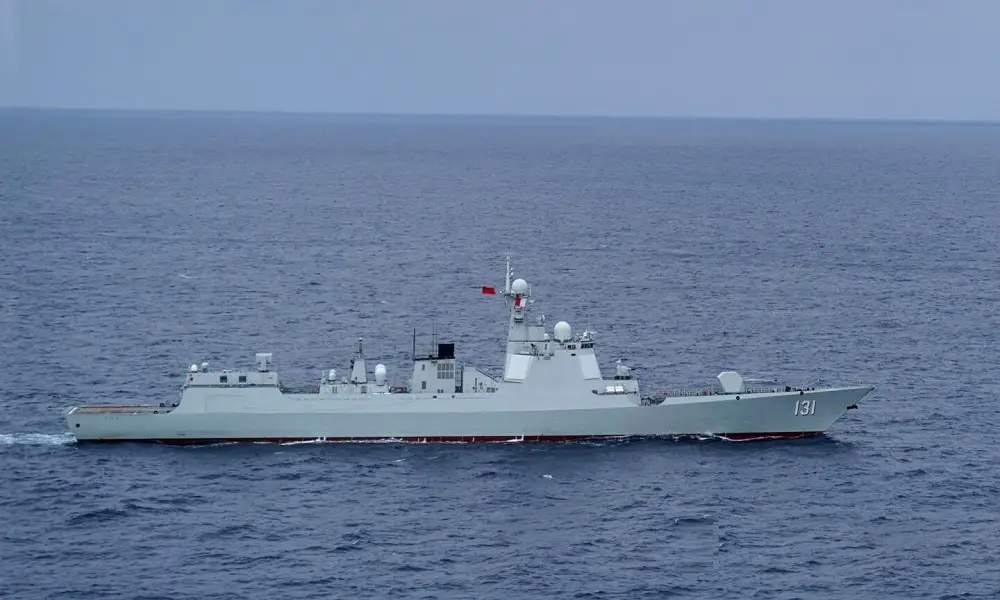 Chinese PLA Navy Launches Two Type 052D Destroyers on Same Day