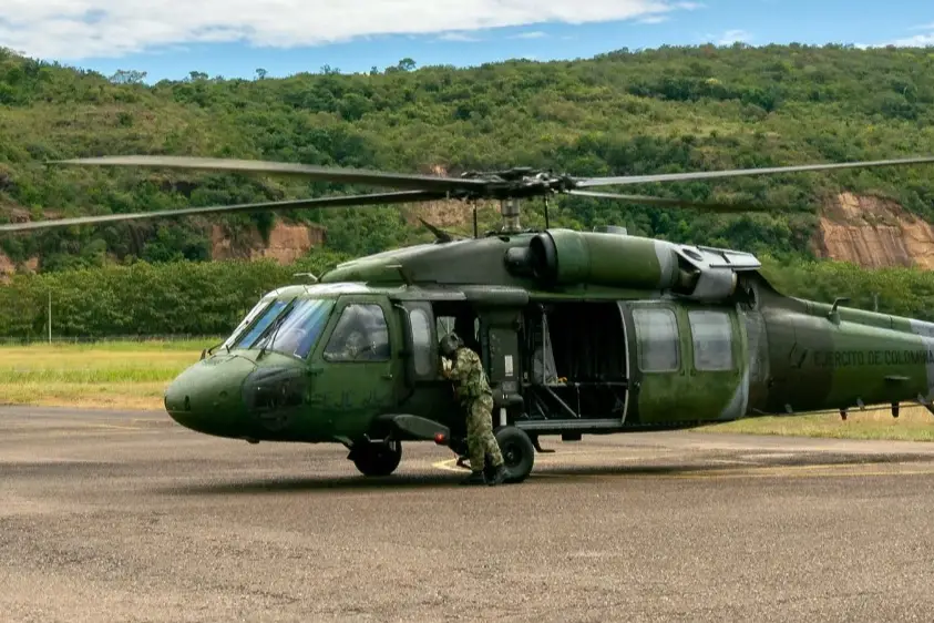 Colombian Air force Sikorsky UH-60 Black Hawk is among many things used in the fight against deforestation of the Amazon rainforest.