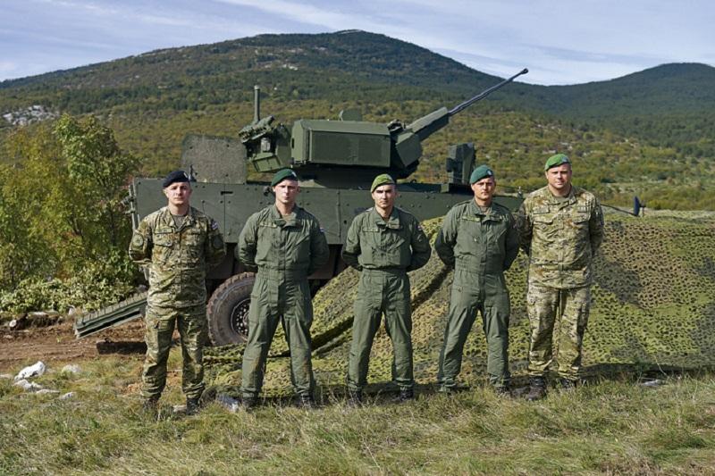 Croatian Army’s BOV Patria CRO 30L armoured vehicle with UT30 MK2 and Spike-LR missiles. (Photo by Croatian Defense Ministry)