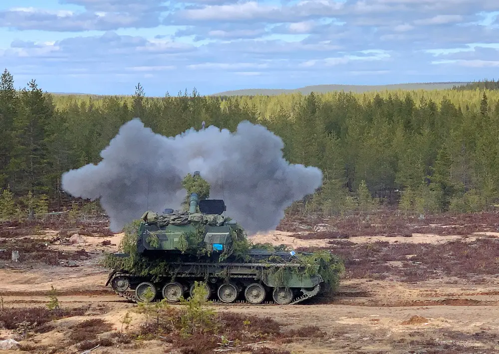  Finnish Army K9FIN Moukari S155 mm self-propelled howitzer
