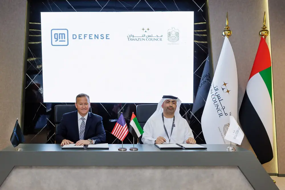 GM Defense and Tawazun Council Sign Cooperation Agreement