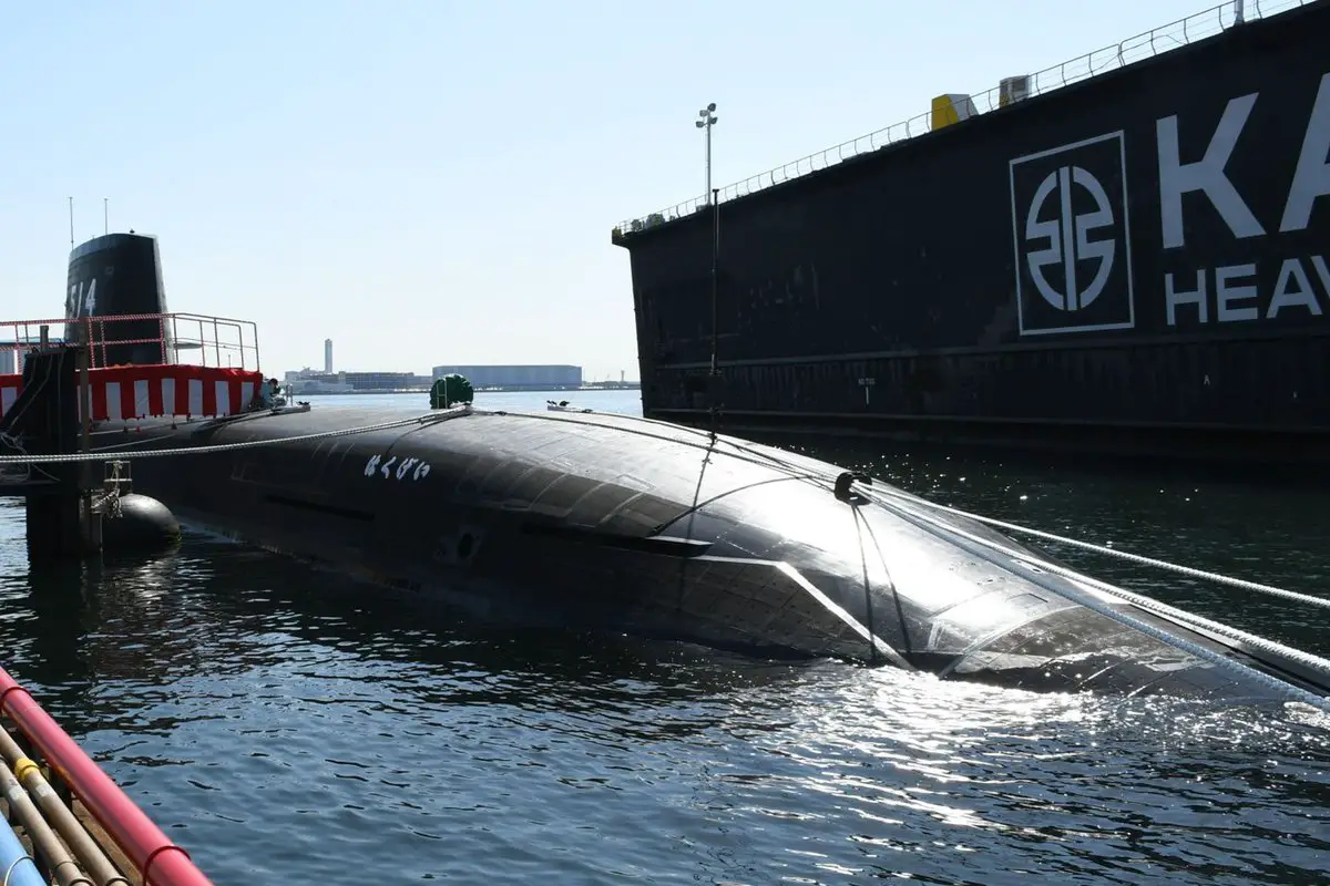 Japan Maritime Self-Defense Force Commissions Taigei-class Submarine JS Hakugei (SS-514)