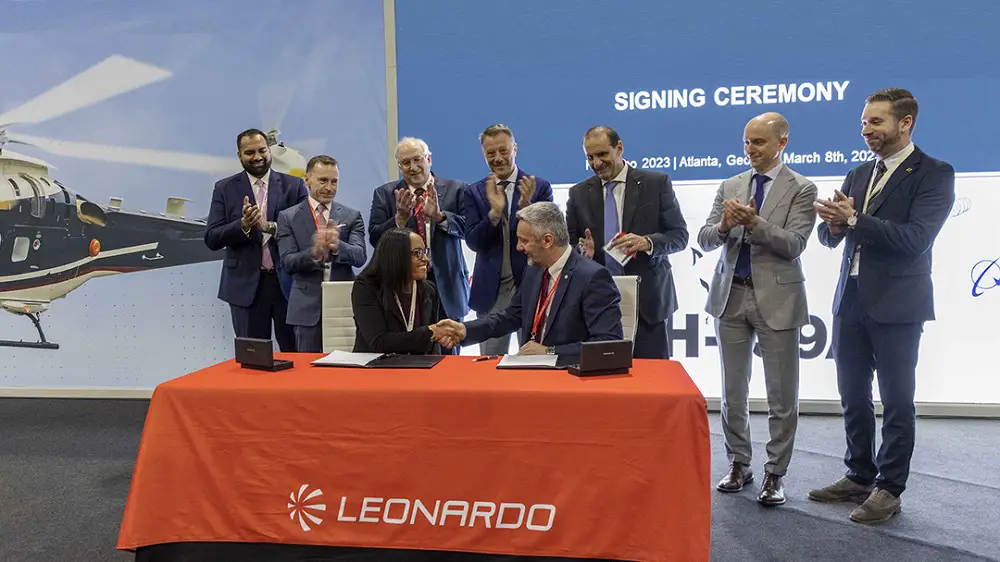 Following the US Air Force's positive Milestone C decision, which clears the way to begin low-rate initial production of the MH-139 Grey Wolf helicopter, Boeing Defense and Leonardo announced a contract for delivery of the first 13 aircraft at the Heli-Expo show in Atlanta, Georgia.