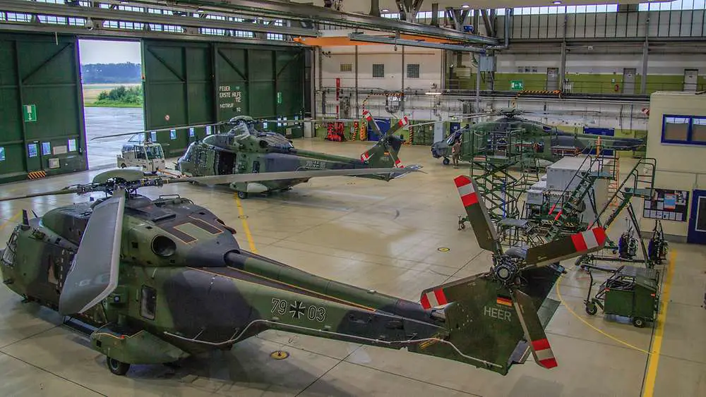 German Army NH90 Medium-sized Military Helicopters