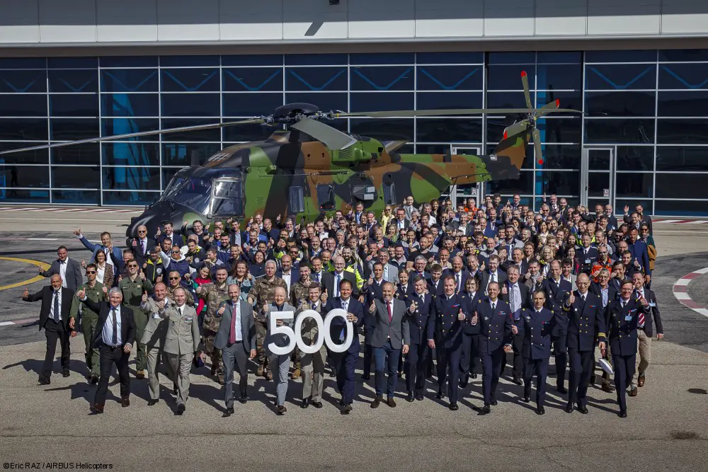 NHIndustries Marks Delivery of 500th NH90 Medium-sized Military Helicopter