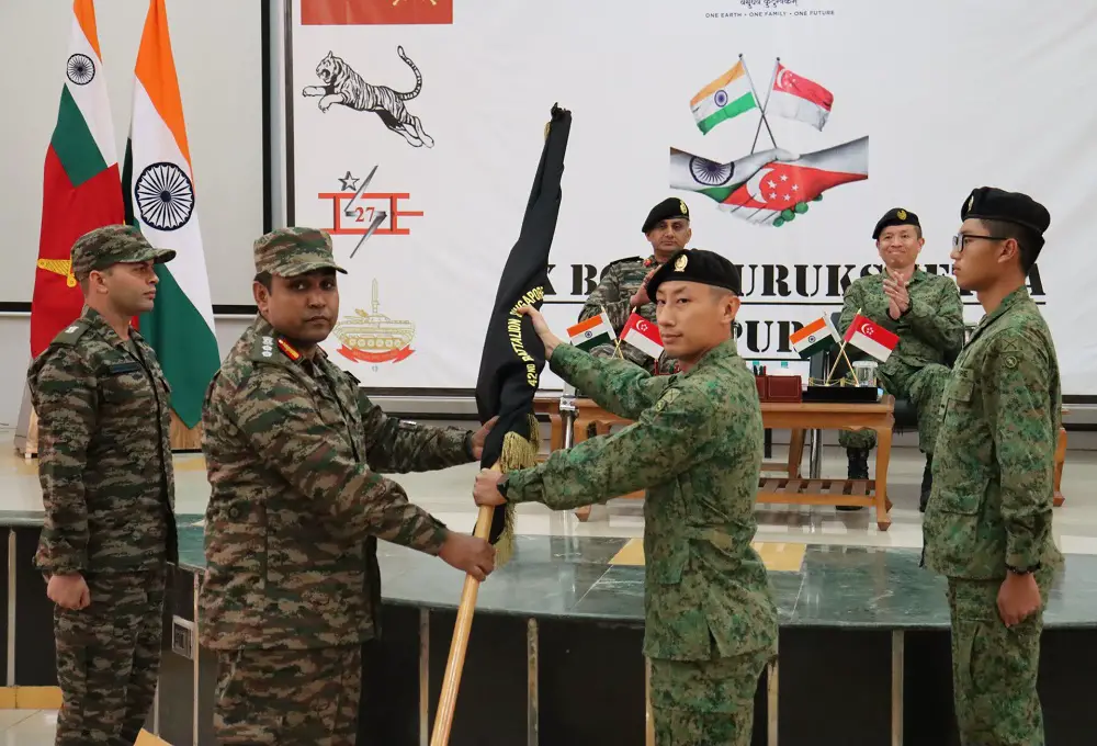 Singapore Army and Indian Army Successfully Conclude Exercise Bold Kurukshetra 2023