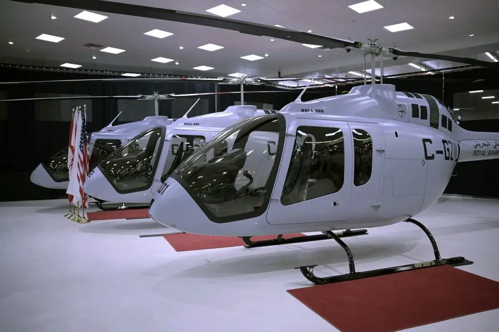 Three Bell 505 Light Helicopters Delivered to Royal Bahrain Air Force